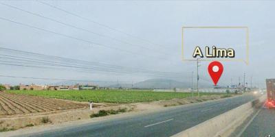 Terreno saneado de 37,941 m² a $175.00 por m2 con zonificación industrial en plena Panamericana Norte a 3 minutos del óvalo de Chancay