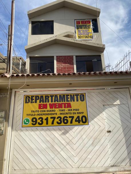 !! REMATO DEPARTAMENTO EN PLENO CENTRO DE TACNA !!! A 4 CUADRAS DE PLAZA DE ARMAS, 3ER PISO-75M2-TITULO RRPP INDEPENDIZADO, OPORTUNIDAD UNICA-12