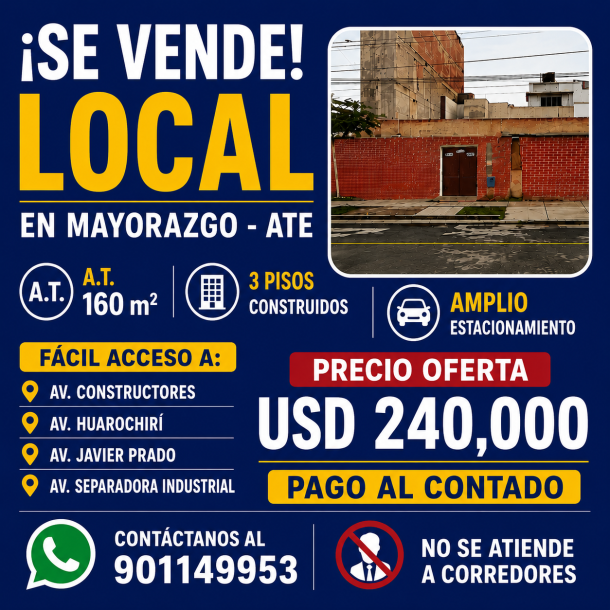 VENTA DE LOCAL EN MAYORAZGO - ATE-4