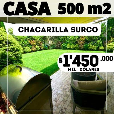Casa en Chacarilla Surco de 500 m2 y 5 habitaciones